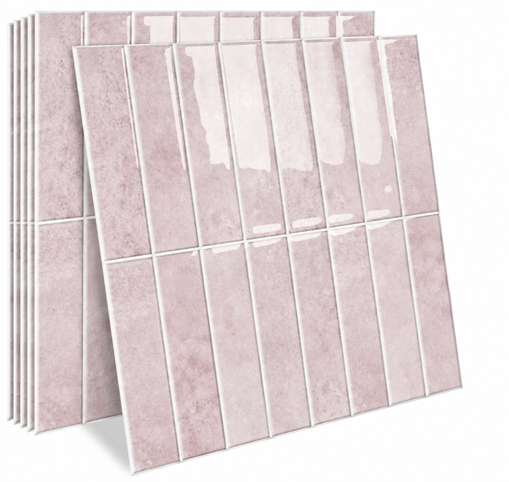 Ebba – Nordic Peel-and-Stick Kitchen Backsplash Tile BO-HA Wild Rose Clay