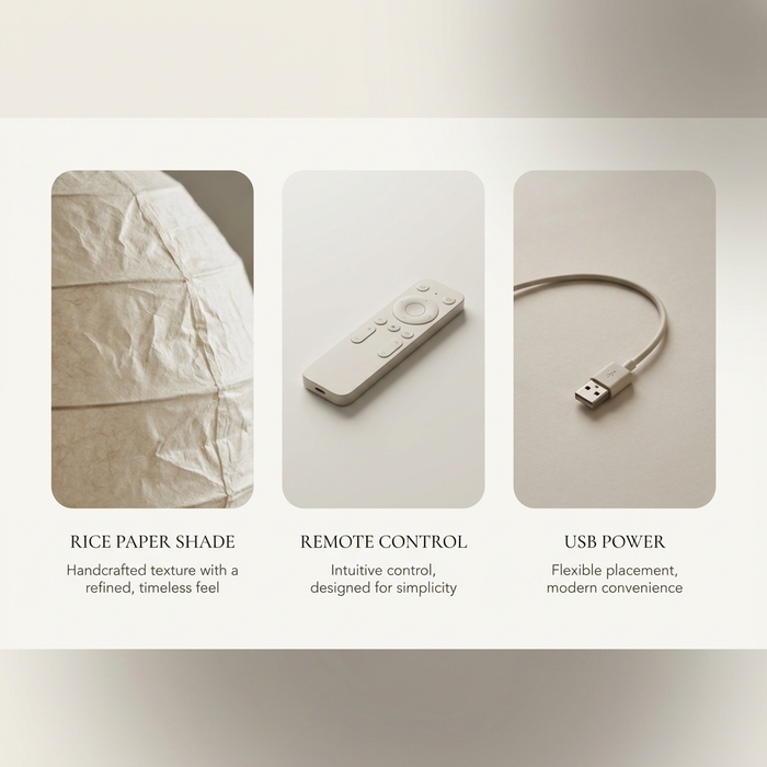 Ailo – Wabi-Sabi Rice Paper LED Floor Lamp BO-HA