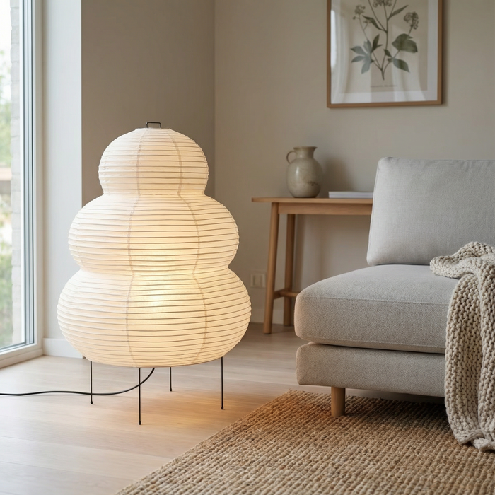 Aili – Wabi-Sabi Rice Paper LED Table Lamp