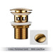 Mirja - Bathroom Sink Drain Pop Up Drain Bathroom Sink Stopper  BO-HA Polished Gold With Overflow 