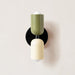 Afli - Colorful Modern Wall Sconce BO-HA Black Cream + Green Hardwired