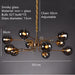 Eira - Glass bubble chandelier Kitchen Island light BO-HA 10 Balls-Gray