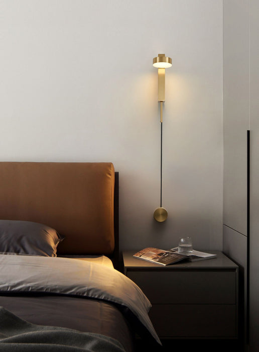 Emelie - Gold Wall Lamp with Dimmer Switch  BO-HA   