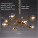 Eira - Glass bubble chandelier Kitchen Island light BO-HA 8 Balls-Clear