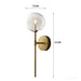 Hillevi - Retro Clear Glass Wall Lamp BO-HA