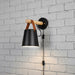 Marit - Nordic Wooden Wall Lights for Bedroom BO-HA Black Plug-In