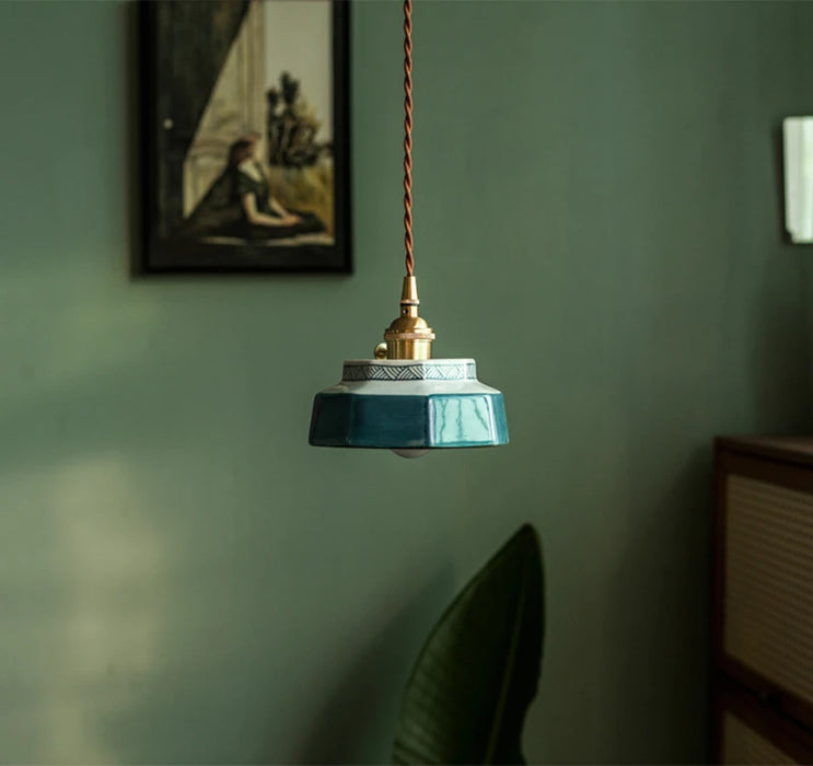 Sonja – Hand-Painted Ceramic Pendant Light
