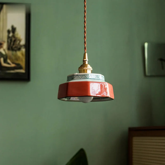 Sonja – Hand-Painted Ceramic Pendant Light