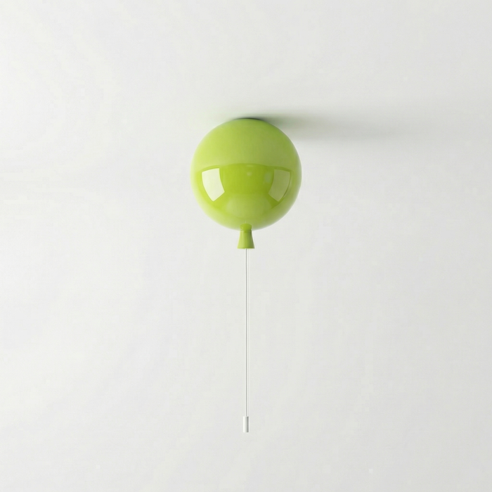 Elo – Bauhaus Colorful Wall / Ceiling Light with Pull Switch BO-HA Ceiling Version Green Small
