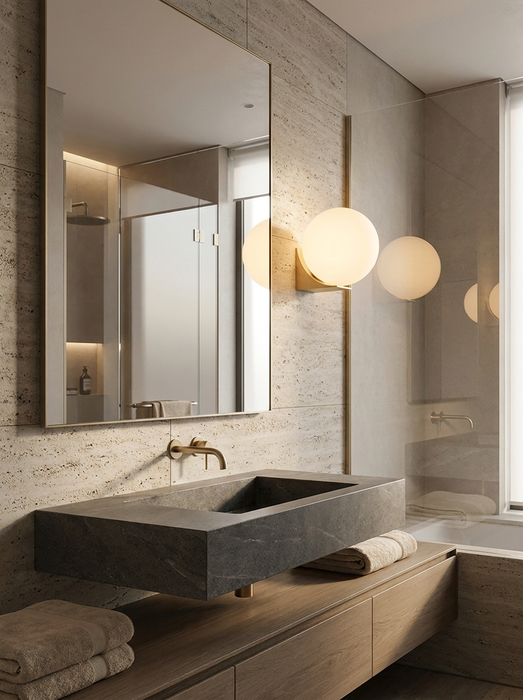 Solja – Modern Glass Orb LED Bedside Wall Sconce