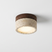 Halla – Wabi-Sabi Travertine Japanese Ceiling Light BO-HA Walnut