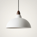 Sindre – Distressed Metal Dome Pendant Light BO-HA White · 35cm
