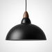 Sindre – Distressed Metal Dome Pendant Light BO-HA Black · 35cm