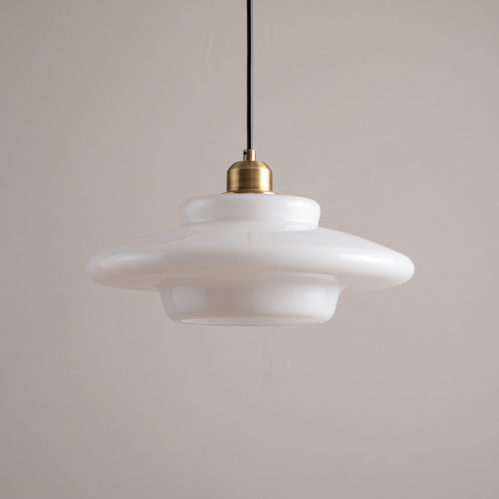 Mette – Nordic Mid-Century Opal Glass Pendant
