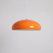 Orange dome pendant light, 45 cm, over a kitchen island — colourful Nordic pendant lighting