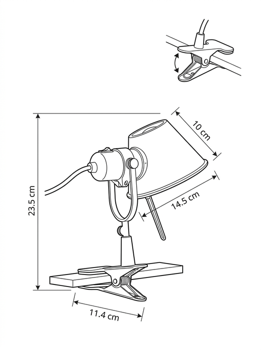 Nils – Nordic Clip-On Reading & Task Lamp