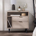 Eadric - Modern Nightstand with Drawers and Shelves Birch  BO-HA Birch  