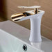 Mai - Single Handle Gold Bathroom Faucet  BO-HA White & Golden  
