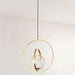 Rota - Rotating Gold Pendant Light  BO-HA 1 Three Rings 