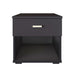 Ulf - Modern Black Nightstand Small Bedside Table  BO-HA   