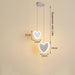 Evy - Nursery Light Fixture Childrens Lighting  BO-HA Heart White 