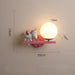 Leevi - Nursery Light Fixture Childrens Lighting  BO-HA Unicorn Left Pink