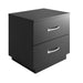Niklas - Black Nightstand Black Furniture Nightstand Small Bedside Table  BO-HA   