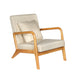Maren - Living Room Accent Chairs Bedroom Chair Reading Armchair Indoor Wooden Chairs Reading Chair  BO-HA White  