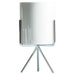 Ida - Ceramic Flower Planters with Modern Stand  BO-HA L Silver Without hole 